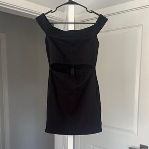 Urban Outfitters Black Off-Shoulder Dress